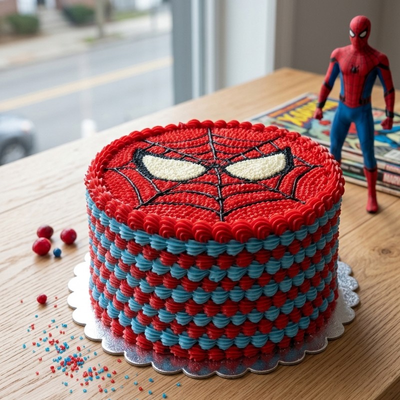 Spiderman Cream Cake
