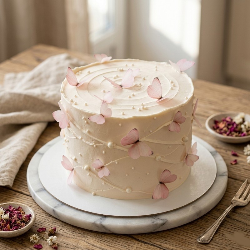 Butterfly Ecstasy Vanilla Cake