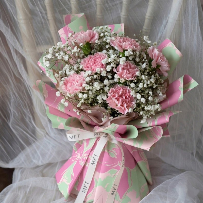 Pink Carnations Bouquet
