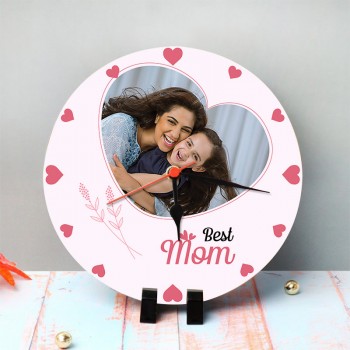 Round Trendy Clock for Mom