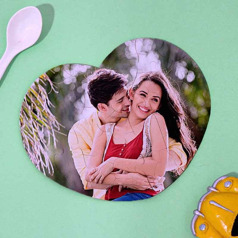 One Personalised Heart Shape Puzzle for Mother