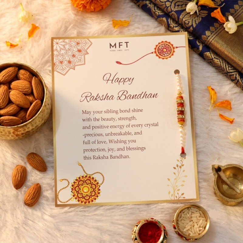 Single Rakhi with Dryfruit Combo for Brother