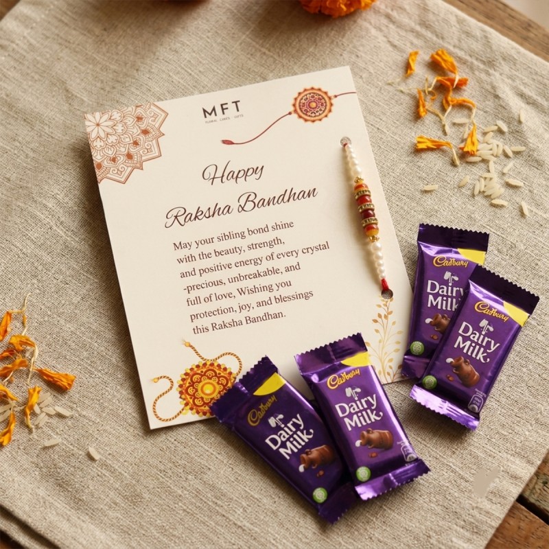 Pearl Rakhi Chocolate Combo for Brother