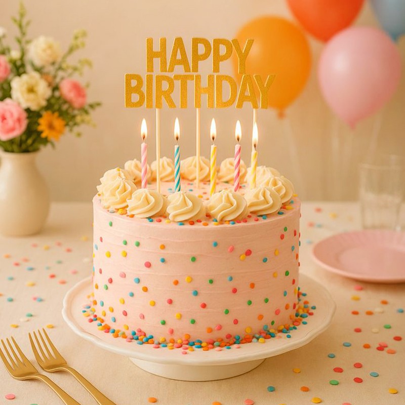 Colorful Birthday cake