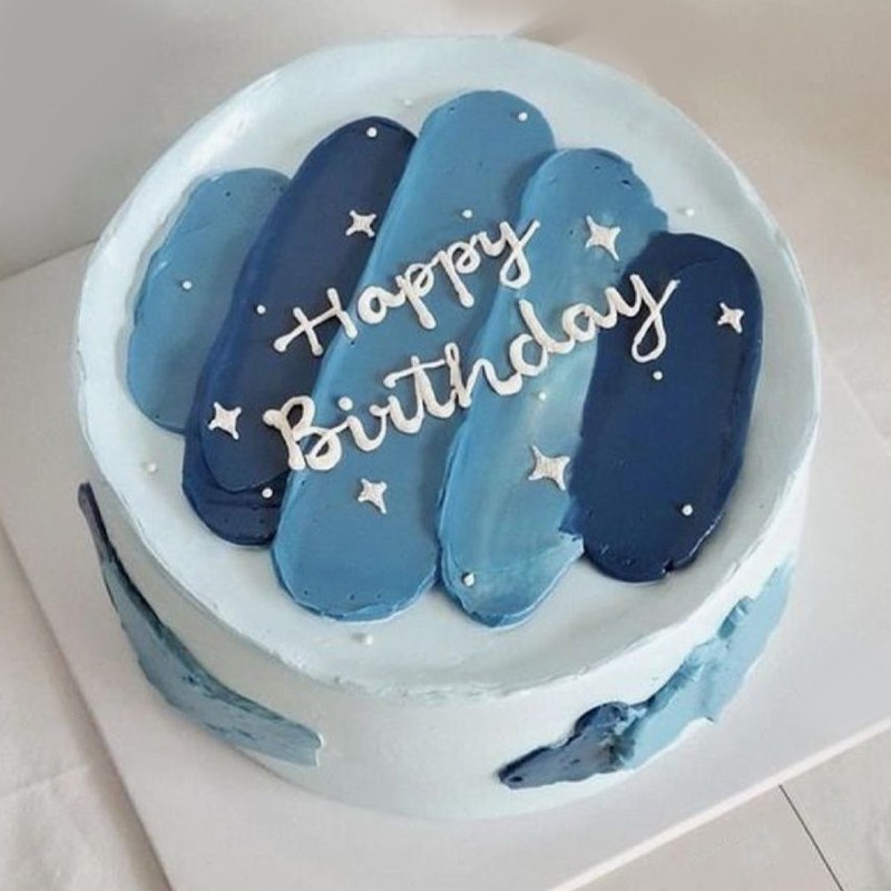 Indigo Birthday Cake