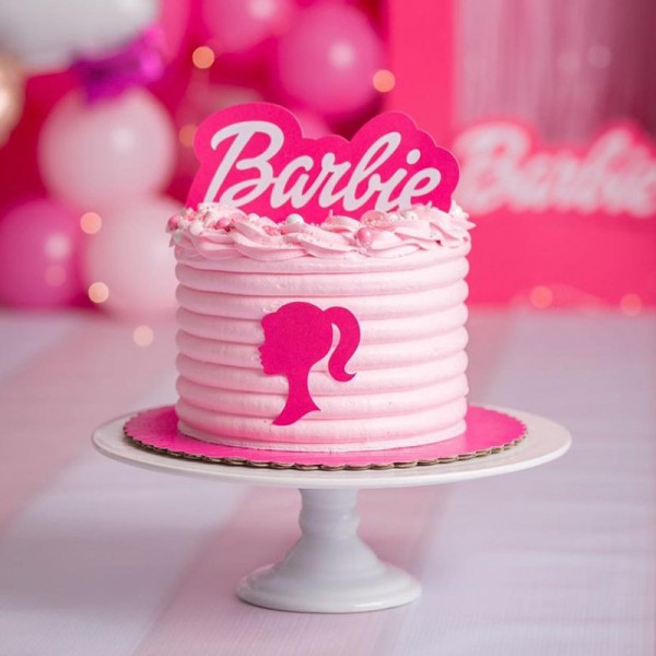 Pink Dress Barbie Cake