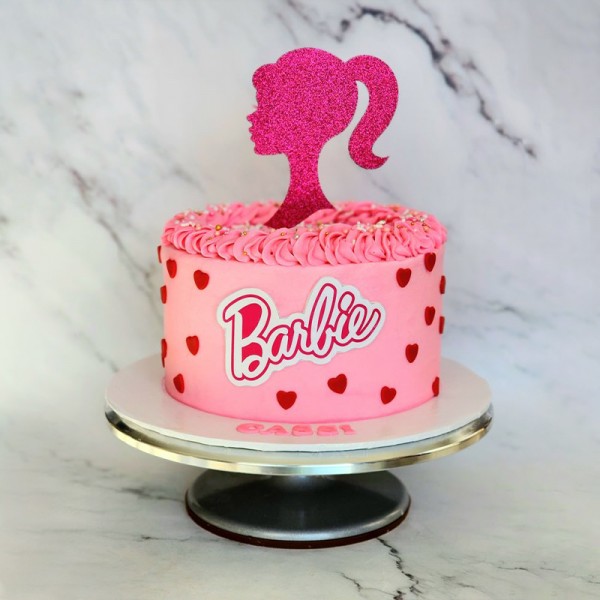 Pink Dress Barbie Cake- MyFlowerTree Pink Dress Barbie Cake- MyFlowerTree
