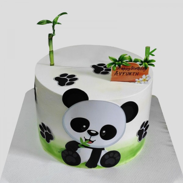 Cute Panda Fondant Cake Cute Panda Fondant Cake