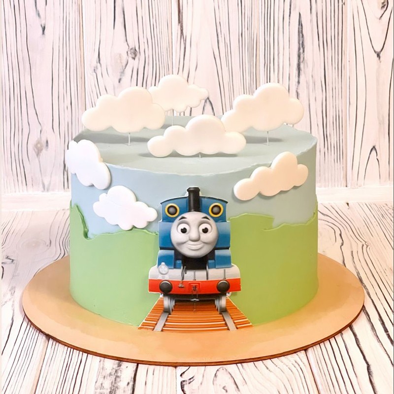 Thomas Train Cartoon Cake