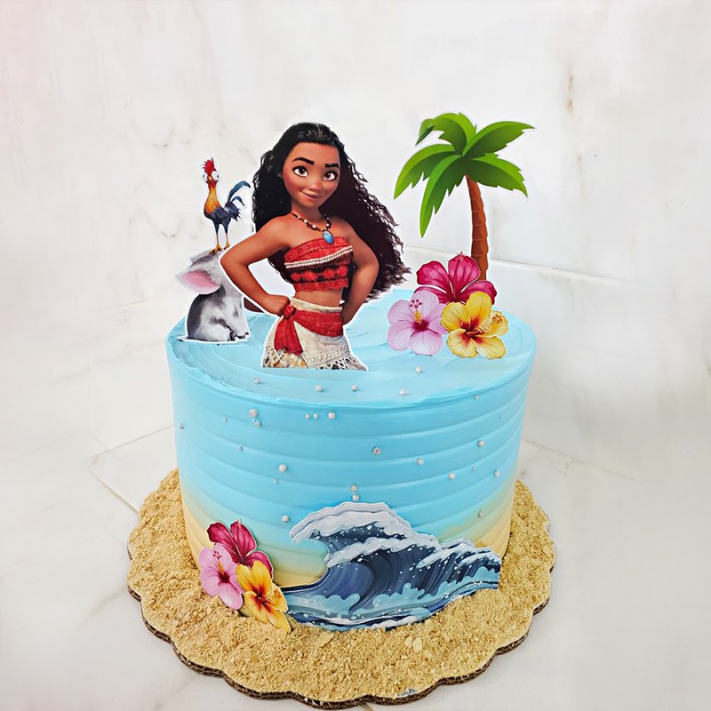 Moana Beach Girl Cake
