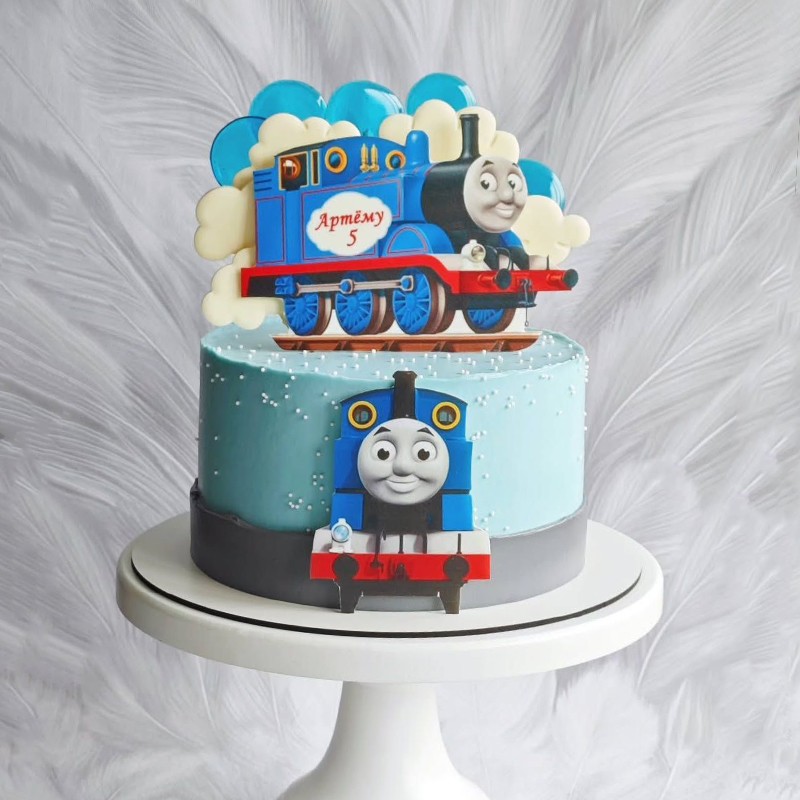 Thomas Train Cartoon Cake