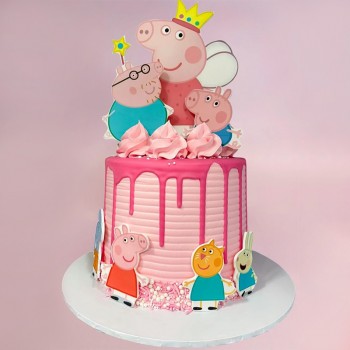 Peppa Pig Theme Cake