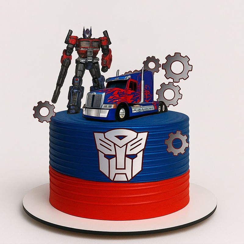 Transformers Theme Cake