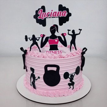 Fitness Diva Theme Cake