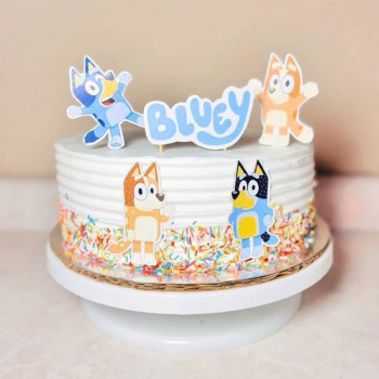 Bluey Theme Cake