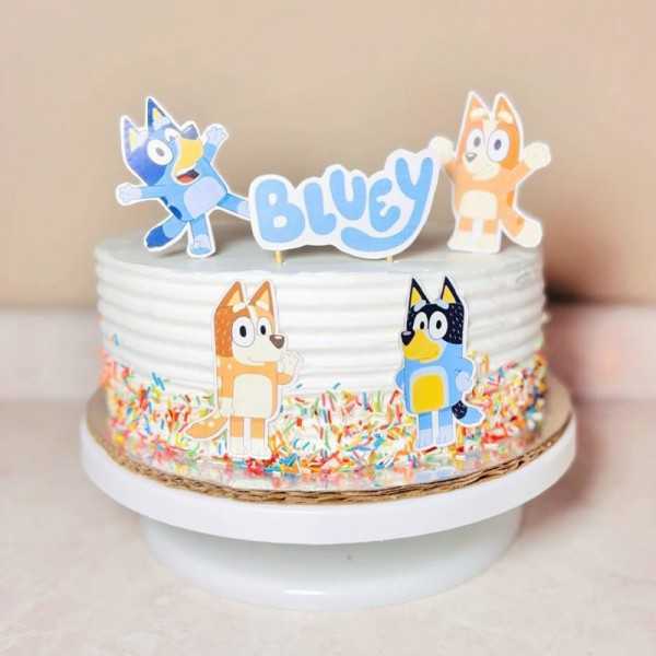 Bluey Theme Cake