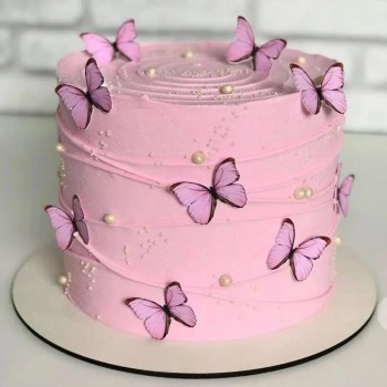 Butterfly Bliss Vanilla Cake