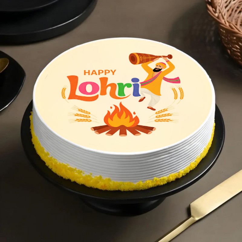 Happy Lohri Cake