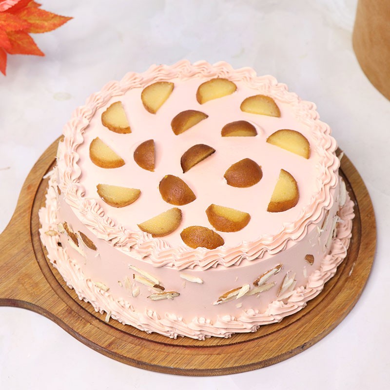 Gulab Jamun Vanilla Fusion Cake