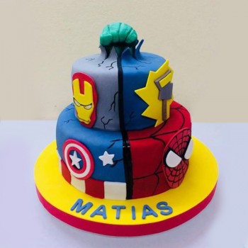 Avengers in the House Cake