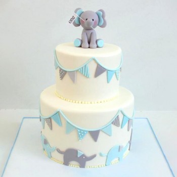 Baby Elephant Tier Cake