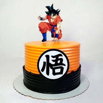 Goku Cartoon Chocolate Cake