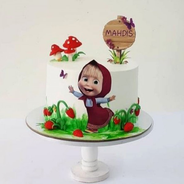 Masha and The Bear Cartoon Cake
