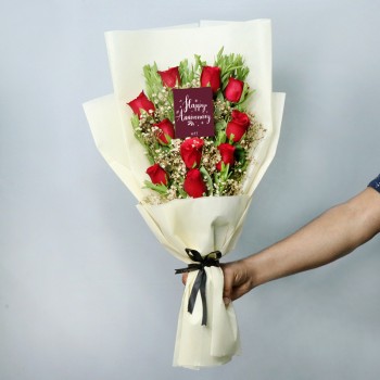 Roses Bouquet for Anniversary