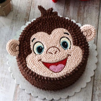 Monkey Theme Cake