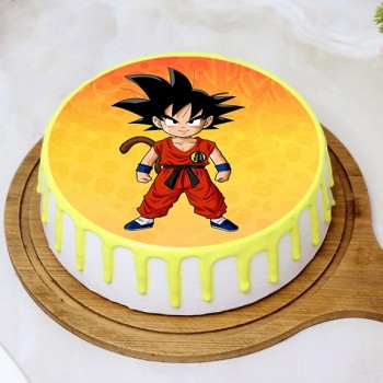 Goku Photo Cake