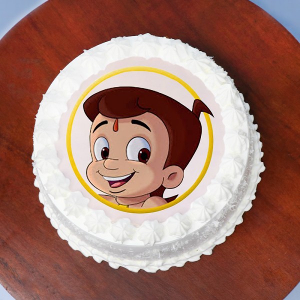 Cute Chhota Bheem Photo Cake