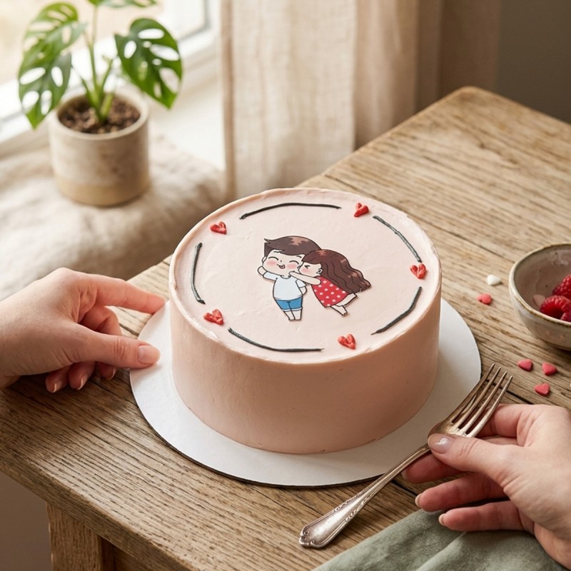 Love Bond Photo Cake