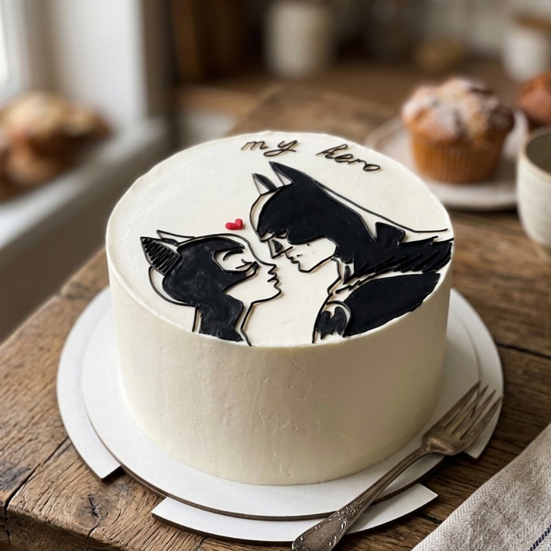 Batcouple Photo Cake