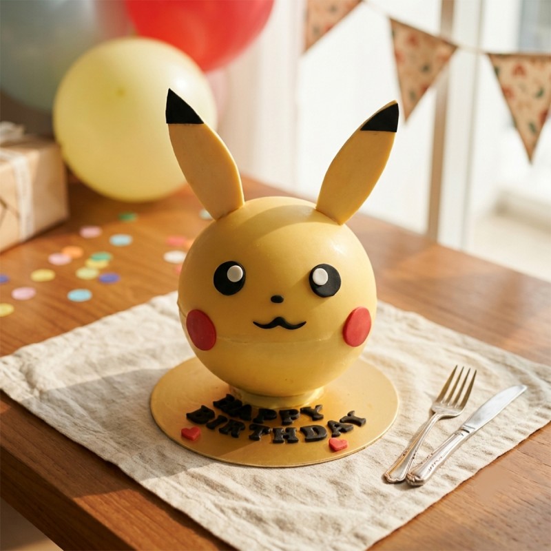 Pikachu Pinata Cake