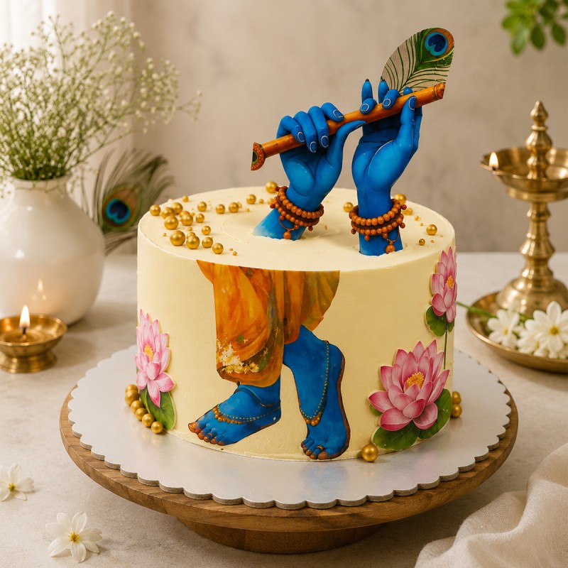 Janmashtami Theme Cake
