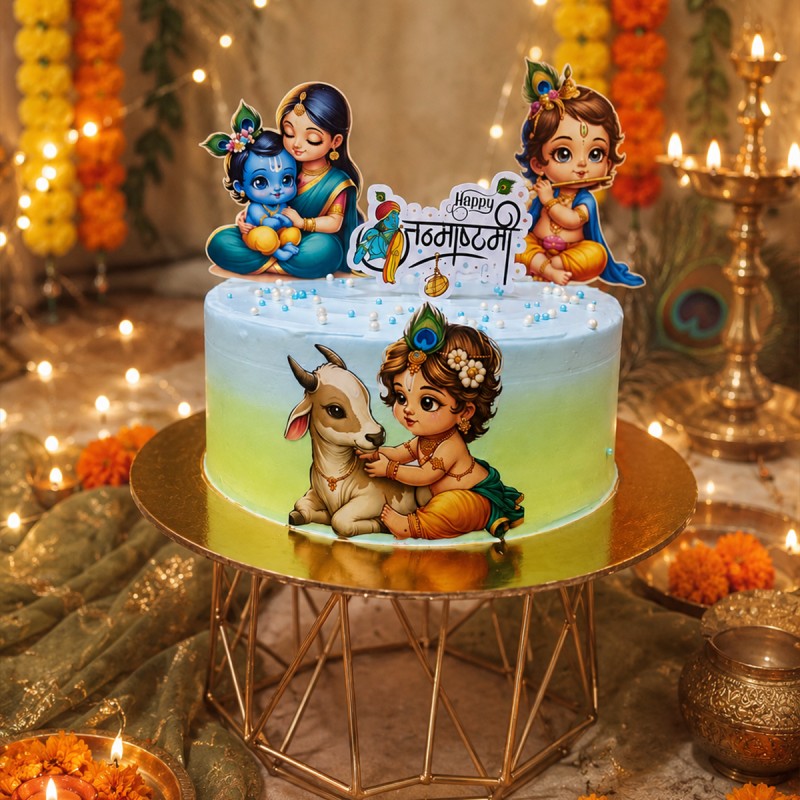 Happy Janmashtami Cake