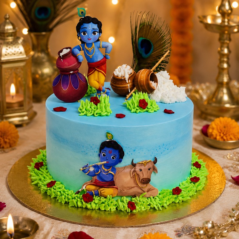 Lord Krishna Special Cake