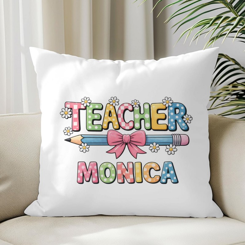 Teachers Day Personalised Combo of Mug and Cushion