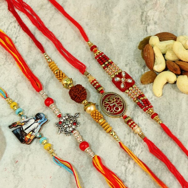 Delectable Dryfruit With Beautiful Rakhi