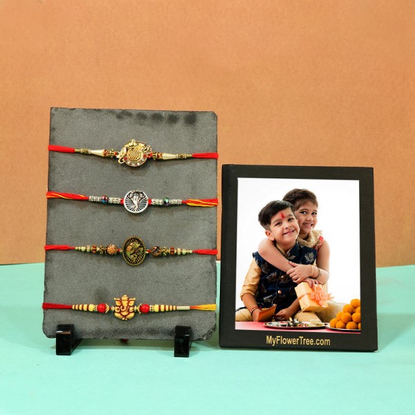 Impressive Rakhi With Photo Frame