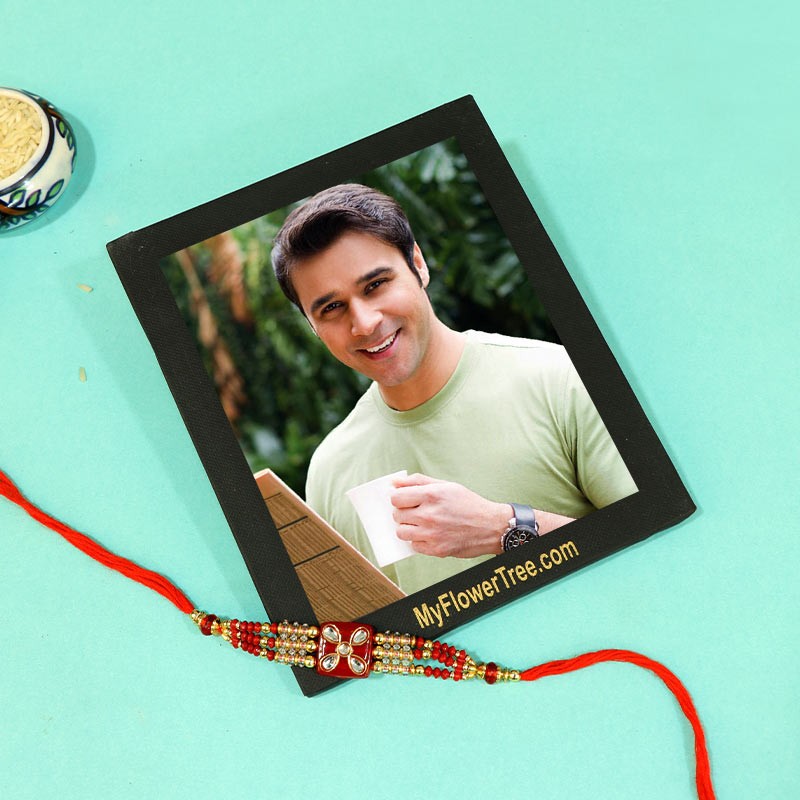 Splendid Rakhi With Photo Frame