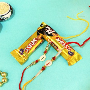 Lovable Rakhi With Tempting Chocolate