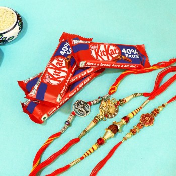 Delectable Chocolate With Rakhi Set