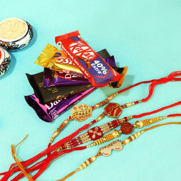 Family Rakhi sets with Choco Combos