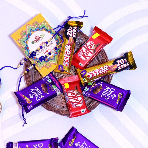 Tempting Chocolate With Rakhi