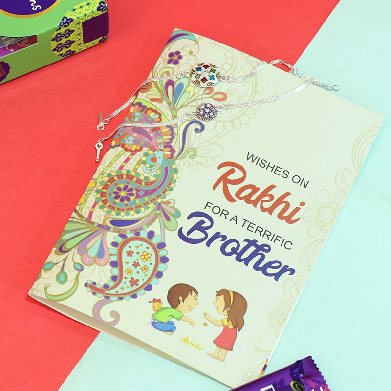 Beautifully Printed Rakhi Love