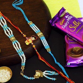 Family Rakhi Set with Silk Chocolates