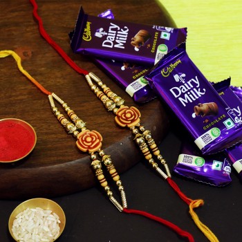 Fancy Rakhi Chocolate Combo