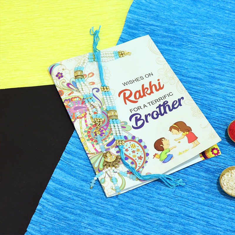 Classic Rakhi Greeting Card Combo