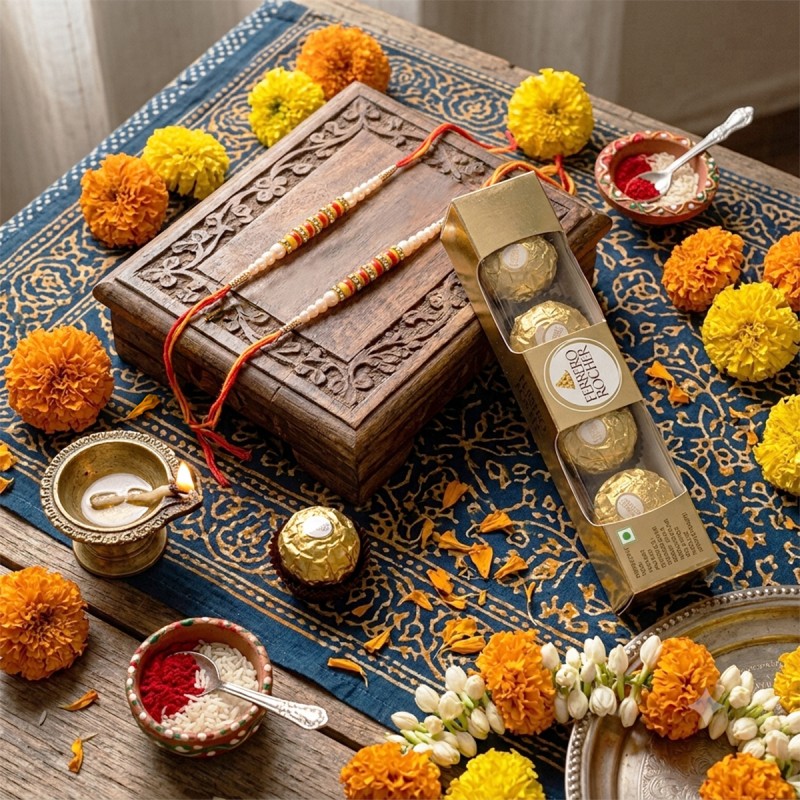 rakhi with chocolates